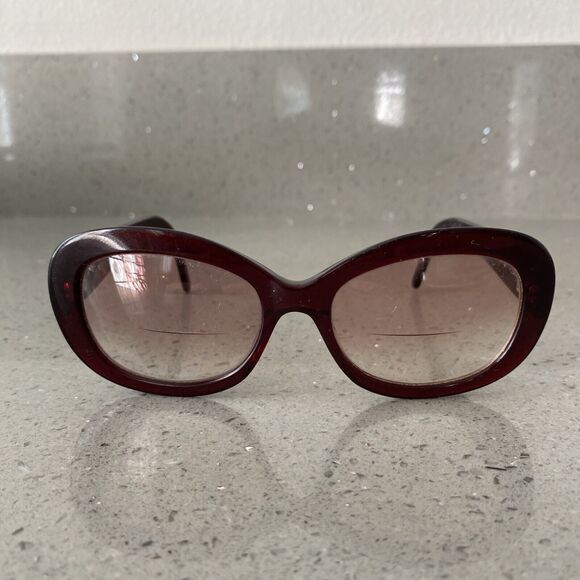 CALVIN KLEIN 140 712S 072 BURGUNDY EYEGLASSES FRAMES ONLY MADE IN ITALY  cateye - Picture 3 of 9